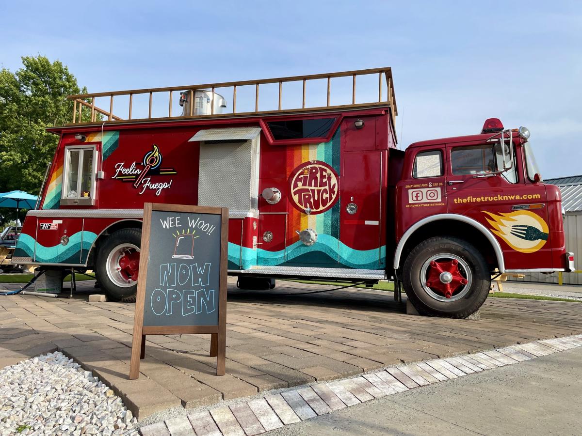 Fire truck burger outlet