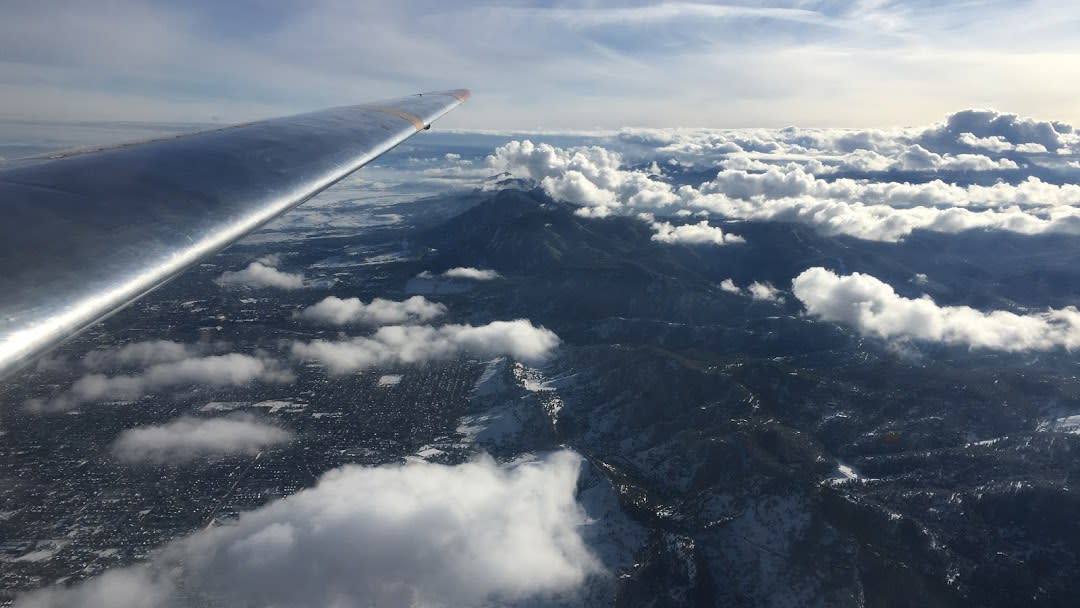 Scenic Glider Plane Flights Over Boulder Denver and the Front Range