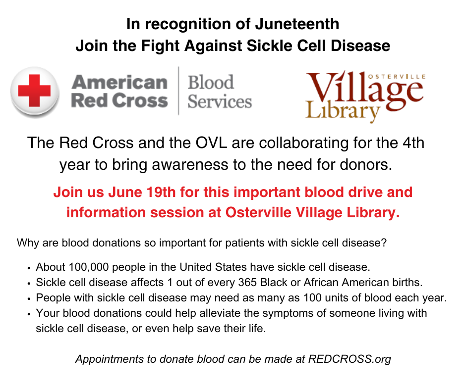 Grains of Bloodspill / 英語　RF Juneteenth Red Cross Blood Drive for Sickle Cell Awareness