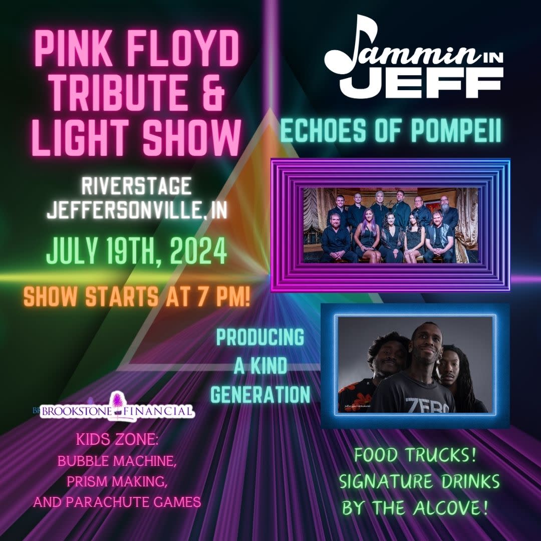 Pink Floyd Tribute and Light Show with Echoes of Pompeii and Producing a  Kind Generation | Jeffersonville, IN 47130