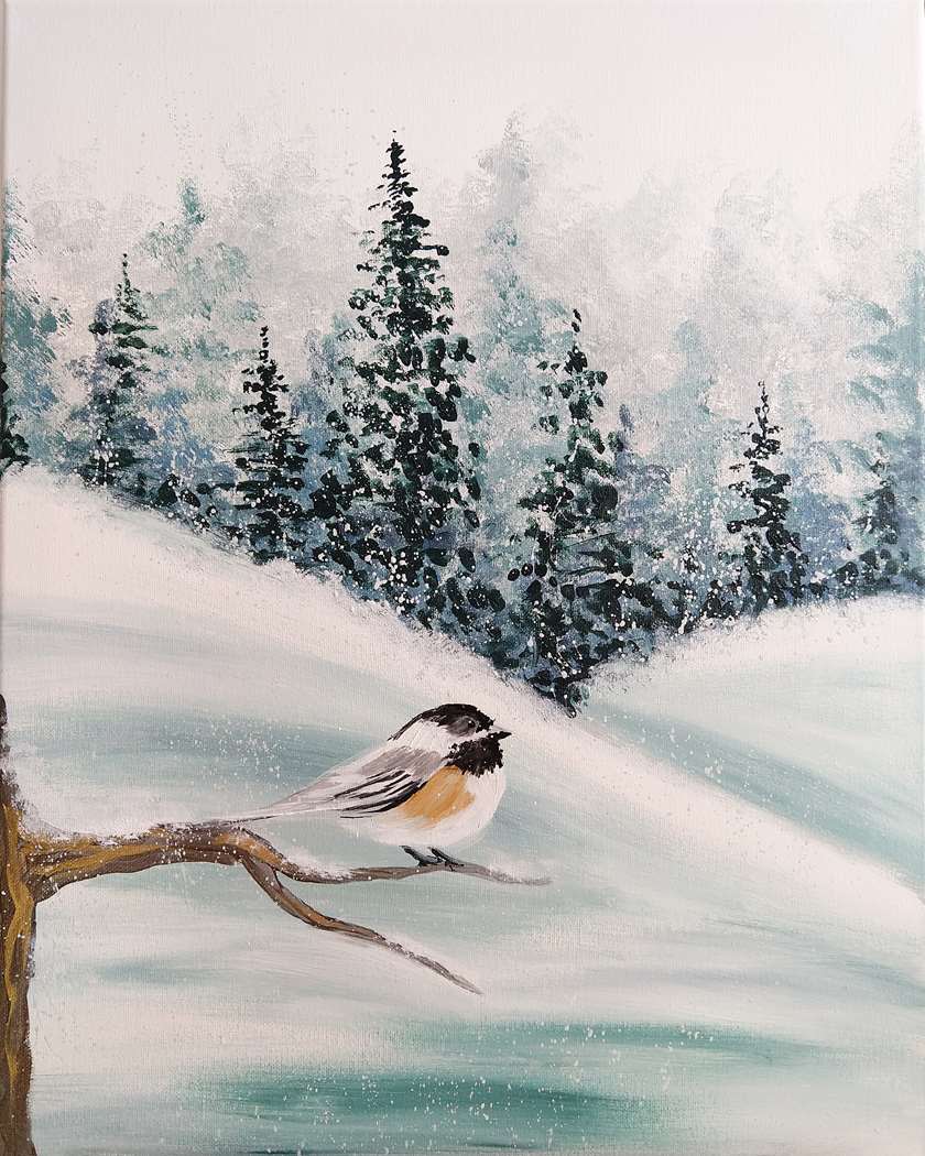 アート・デザイン・音楽 The Birds Didn't Die over the Winter Snow