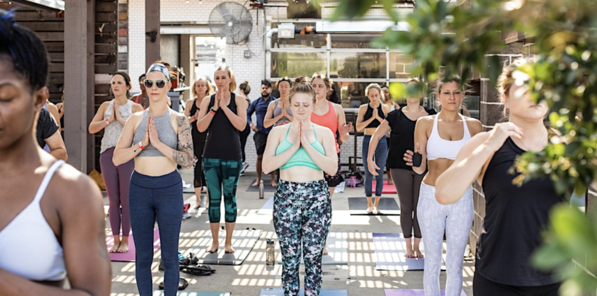 CorePower Yoga on the HG SPLY CO Rooftop