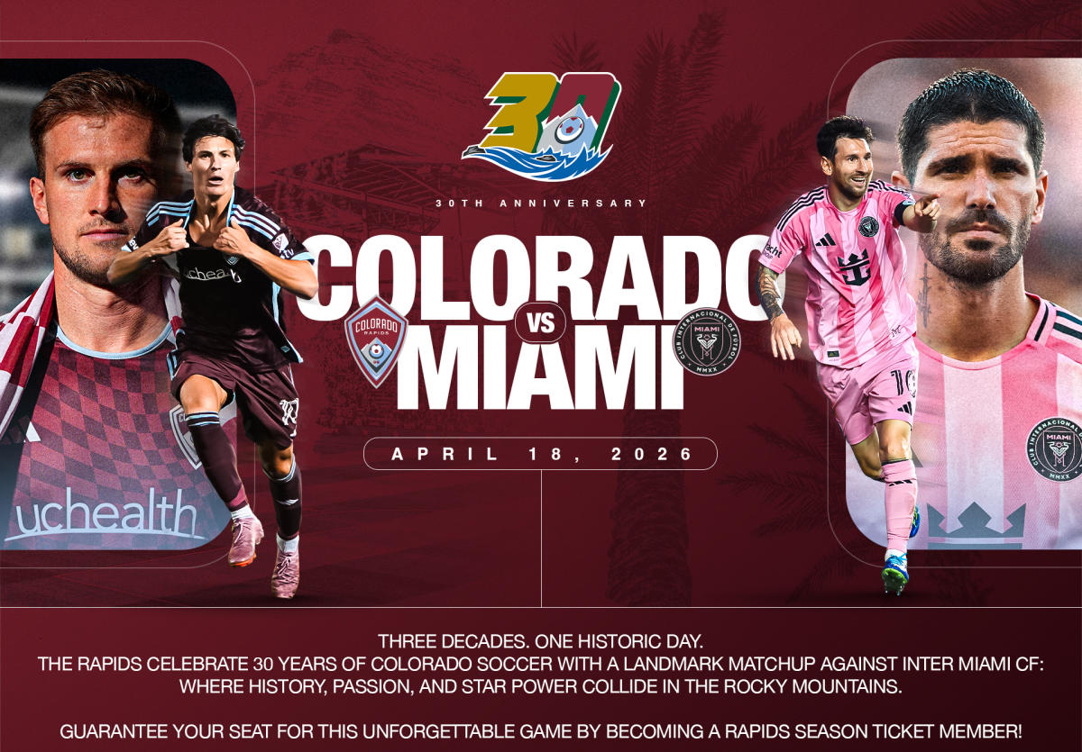 Colorado Rapids 30th Anniversary Match Featuring Lionel Messi 2