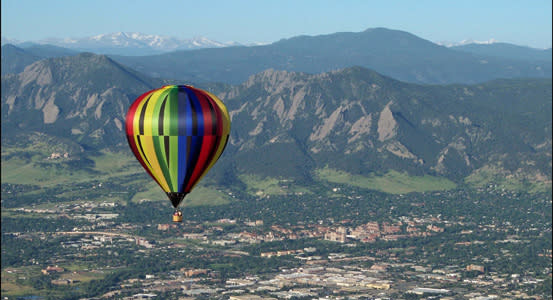 Hot air shop balloon rides denver