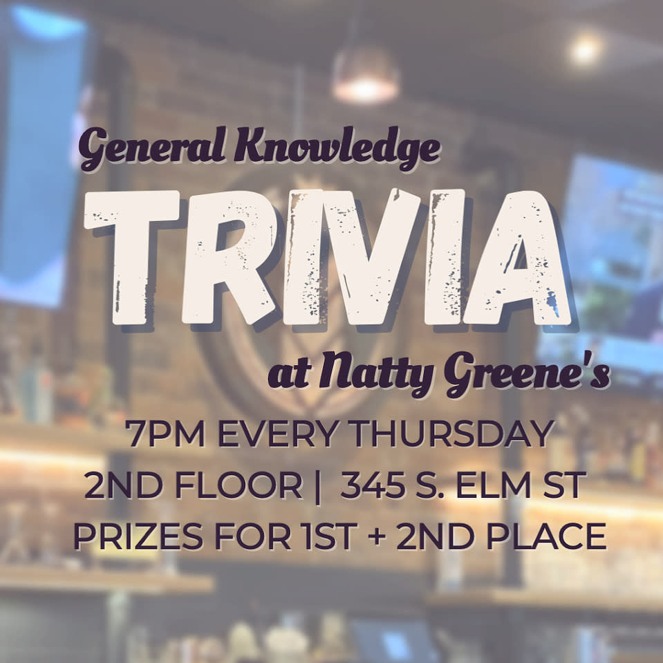 Thursday Night Trivia at Natty Greene’s