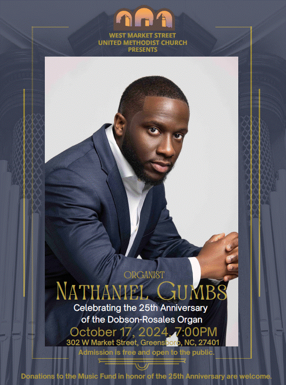 WorldRenown Pipe Organist Nathaniel Gumbs to Perform