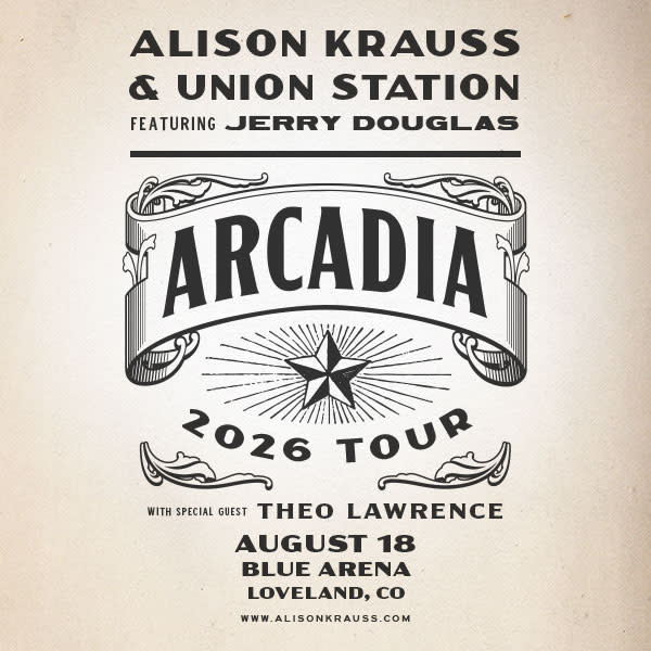 Arcadia 2026 Tour: Alison Krauss & Union Station featuring Jerry