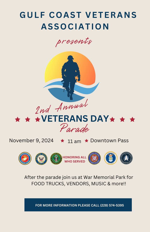 Annual Pass Christian Veterans Day Parade Pass Christian, MS 39571