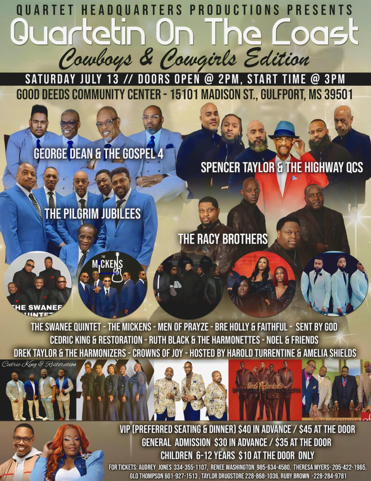 Quartetin on the Coast Cowboys & Cowgirls Edition Gulfport, MS 39501