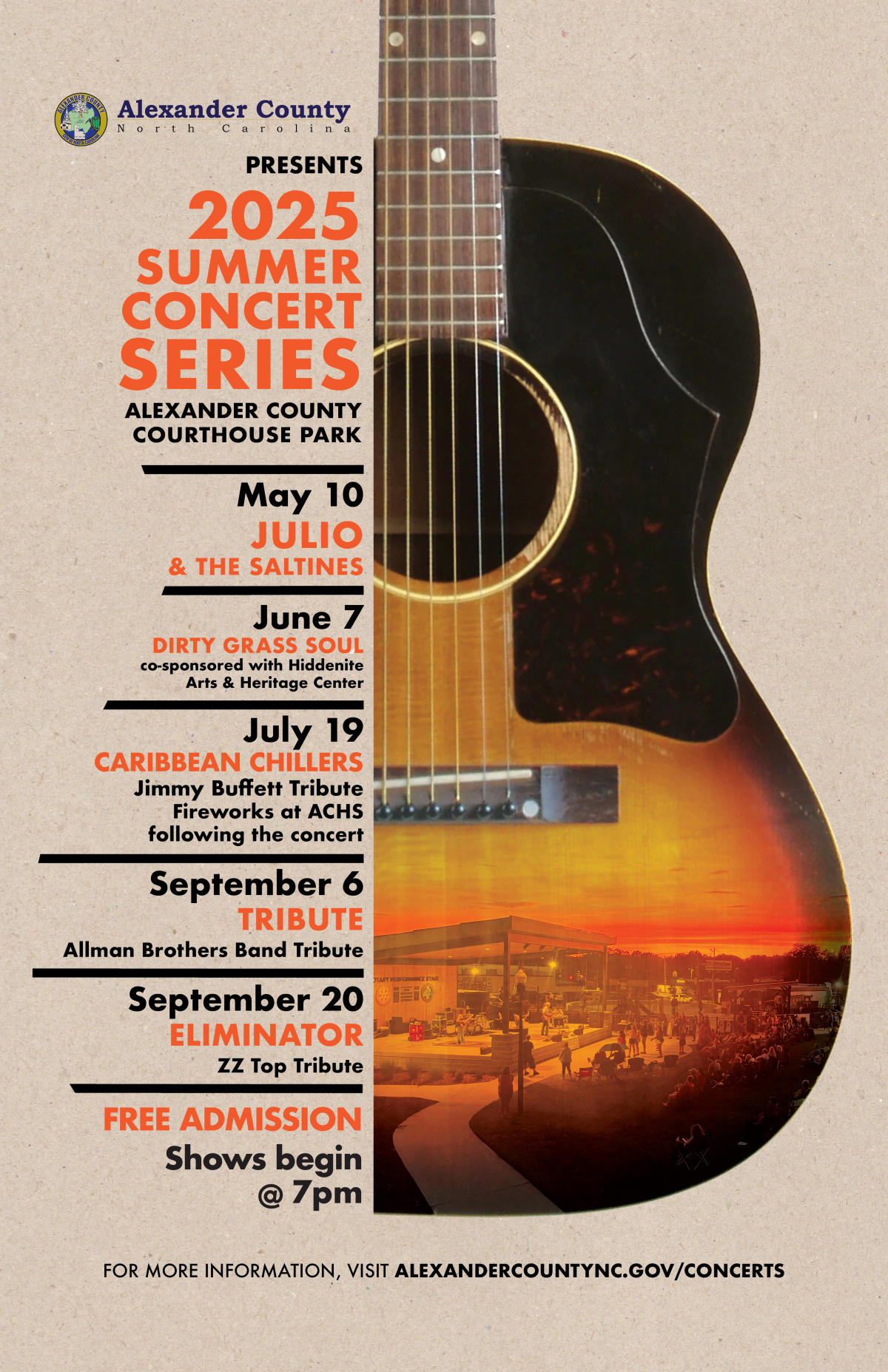 Alexander County 2025 Concert Series