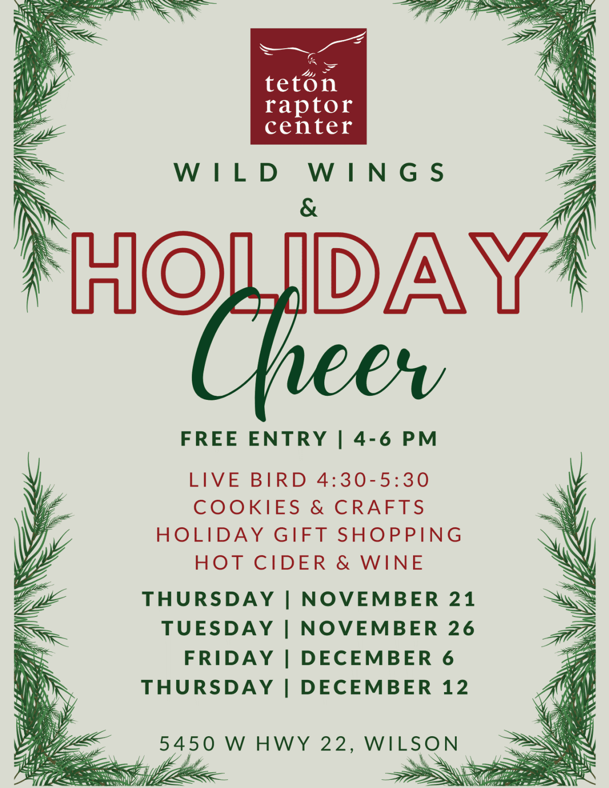 Wild Wings & Holiday Cheer