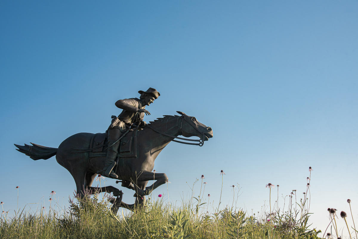 Pony Express Horse & Rider Statue - Marysville KS, 66508