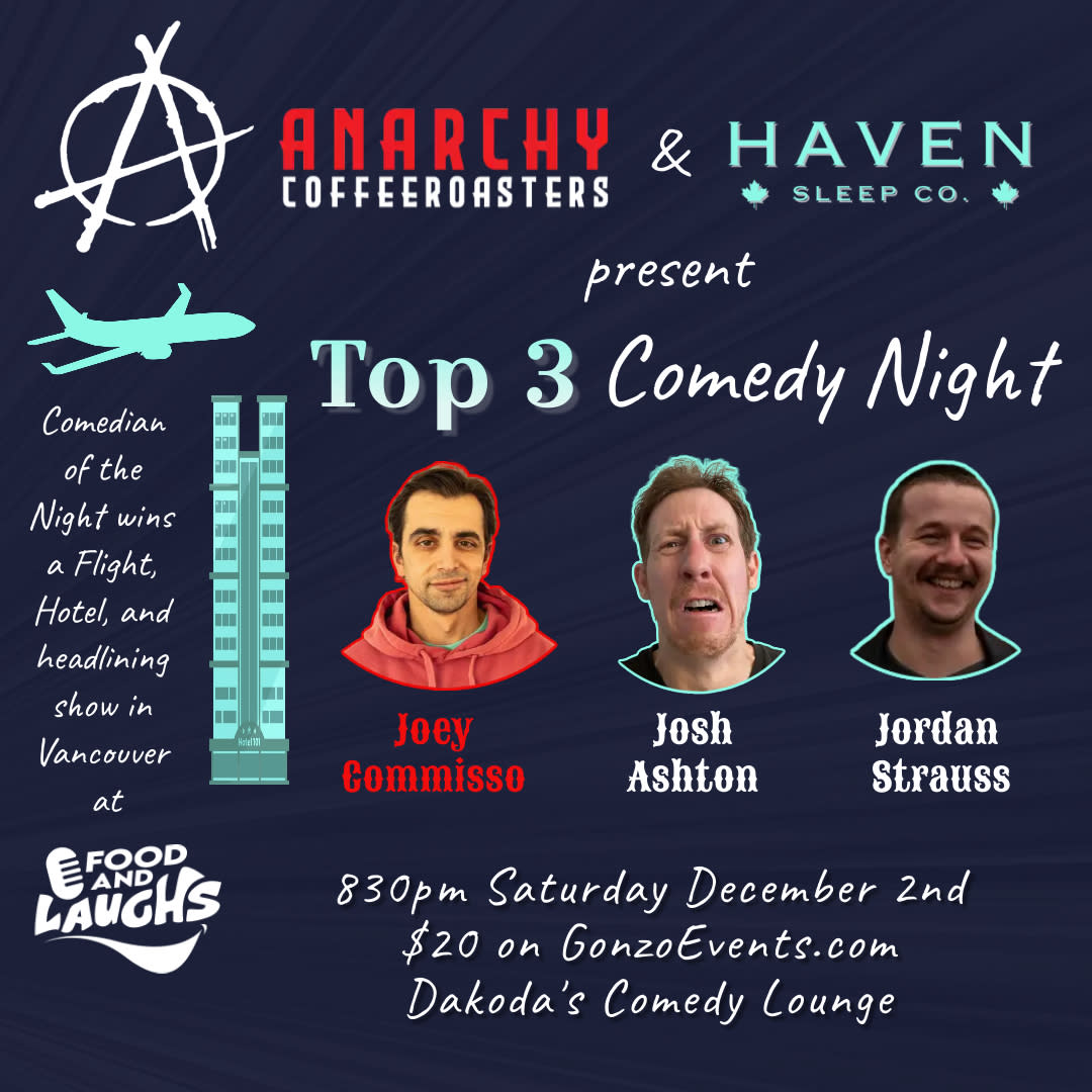 Top 3 Comedy Night presented by Anarchy Coffee Roasters