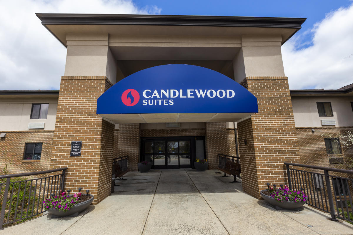 Department56 ライトハウス「プレスコットホテル」 Candlewood Suites Hotel-Lansing