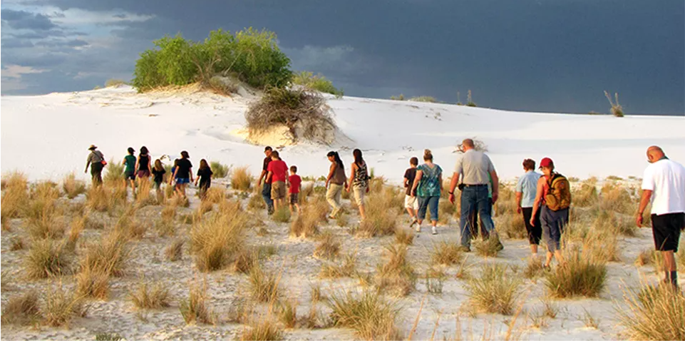 Sunset Stroll at White Sands National Park