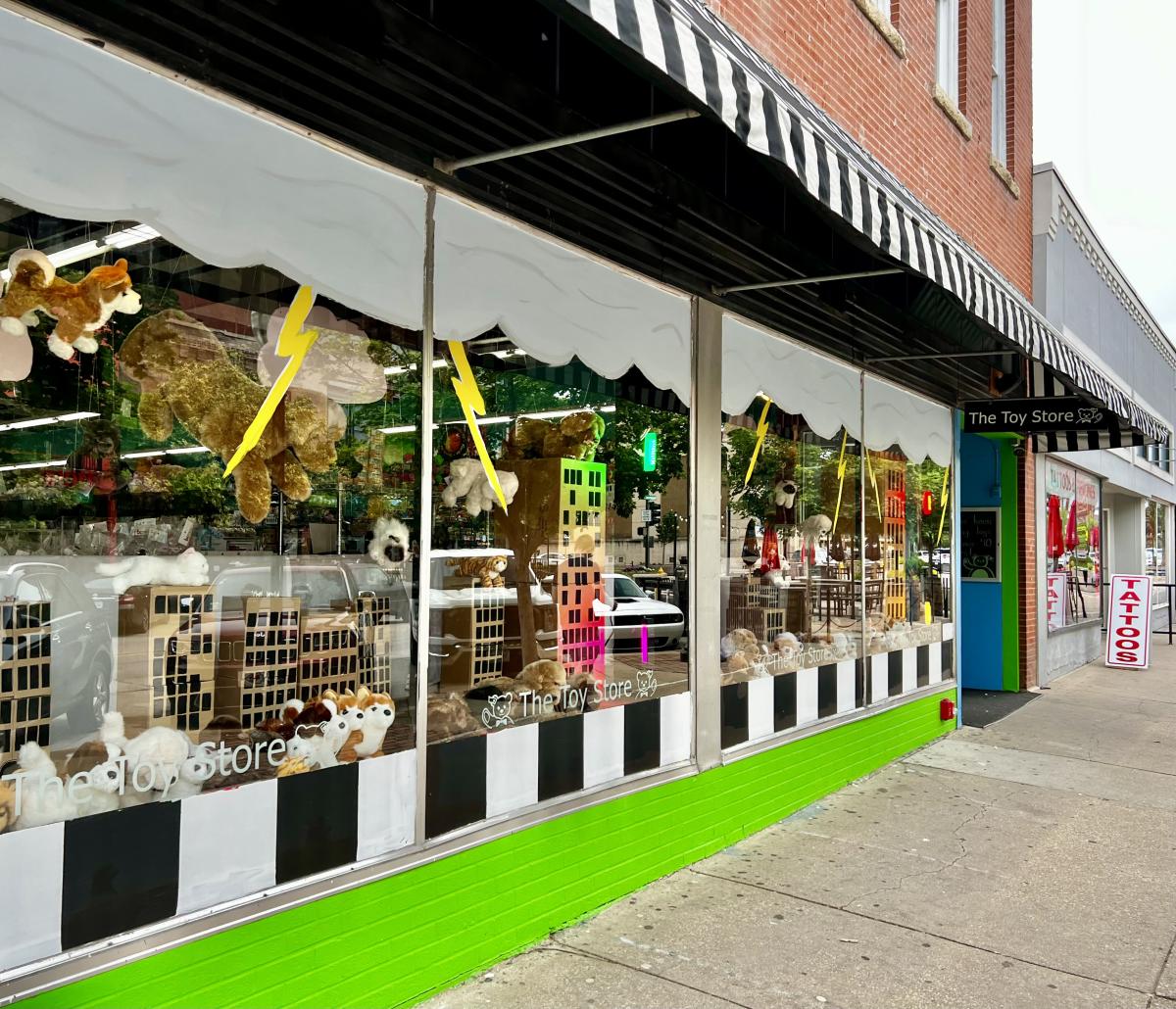 Toy store downtown sale