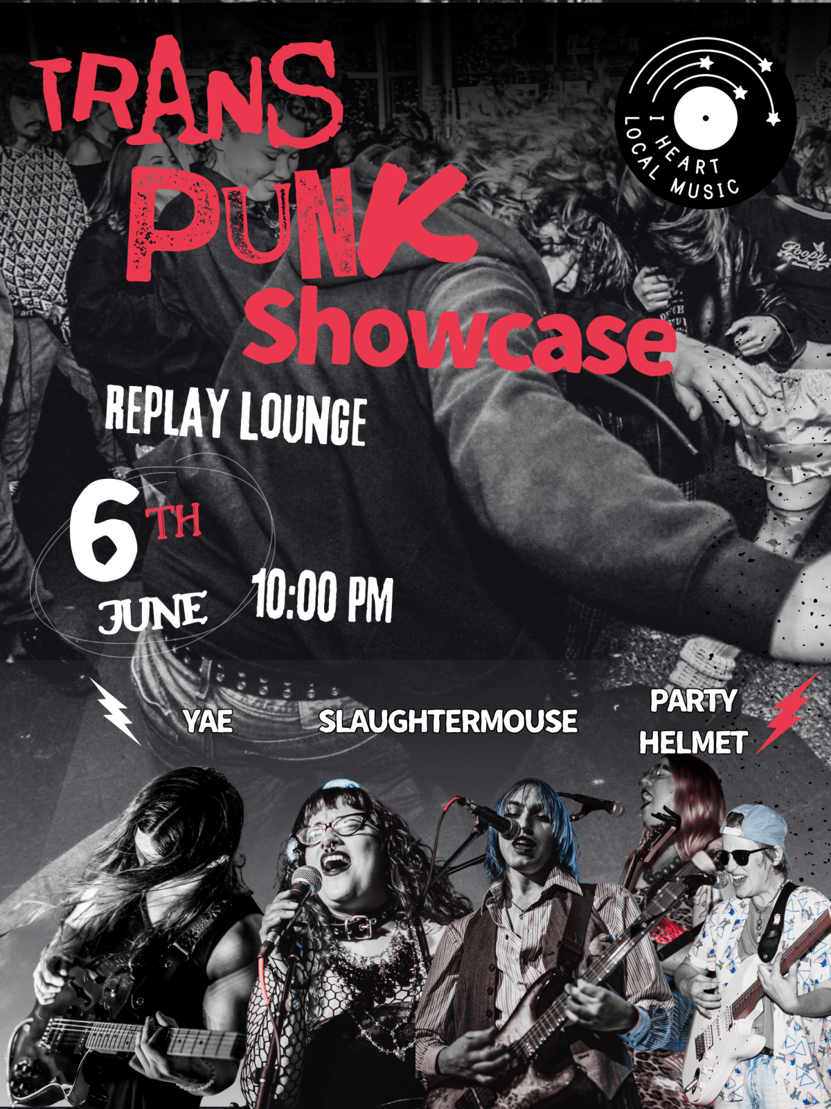 RAREIGH ラリー PUNK パンク Trans Punk Showcase: Slaughtermouse / Party Helmet / YAE