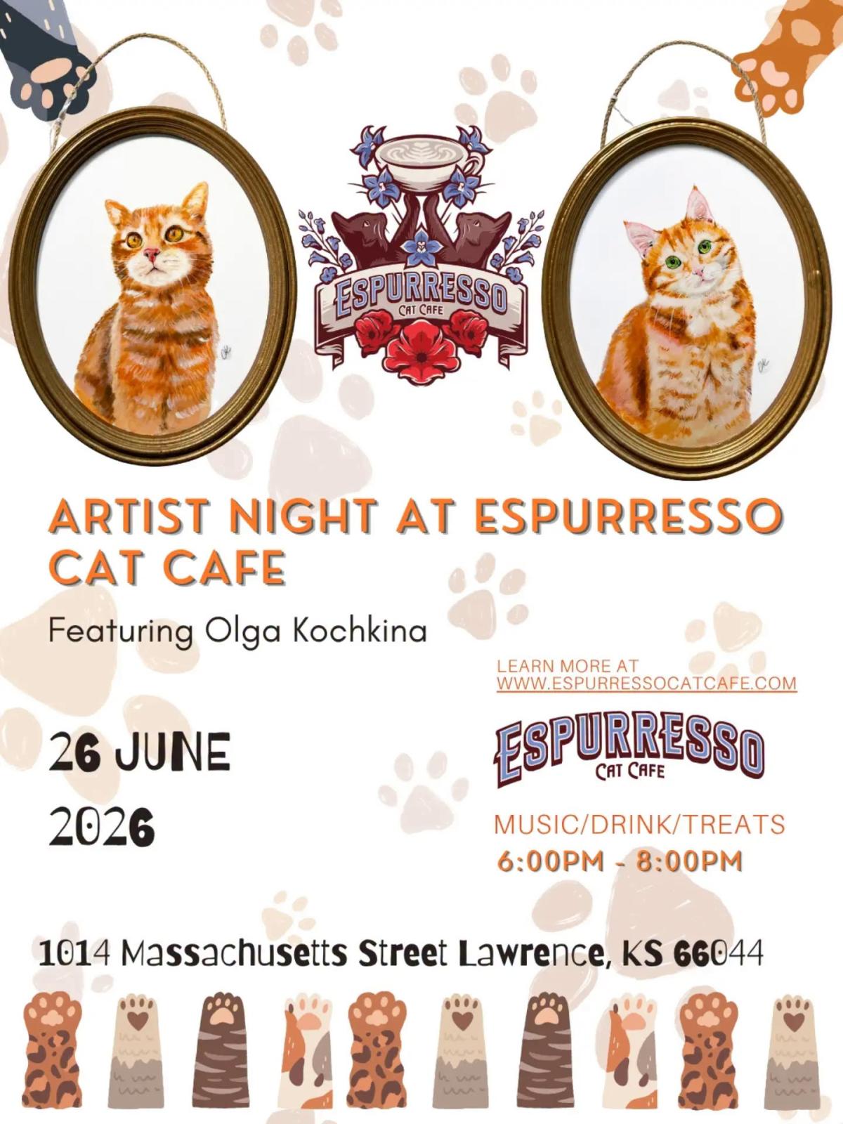 Artist Night at Espurresso Cat Cafe