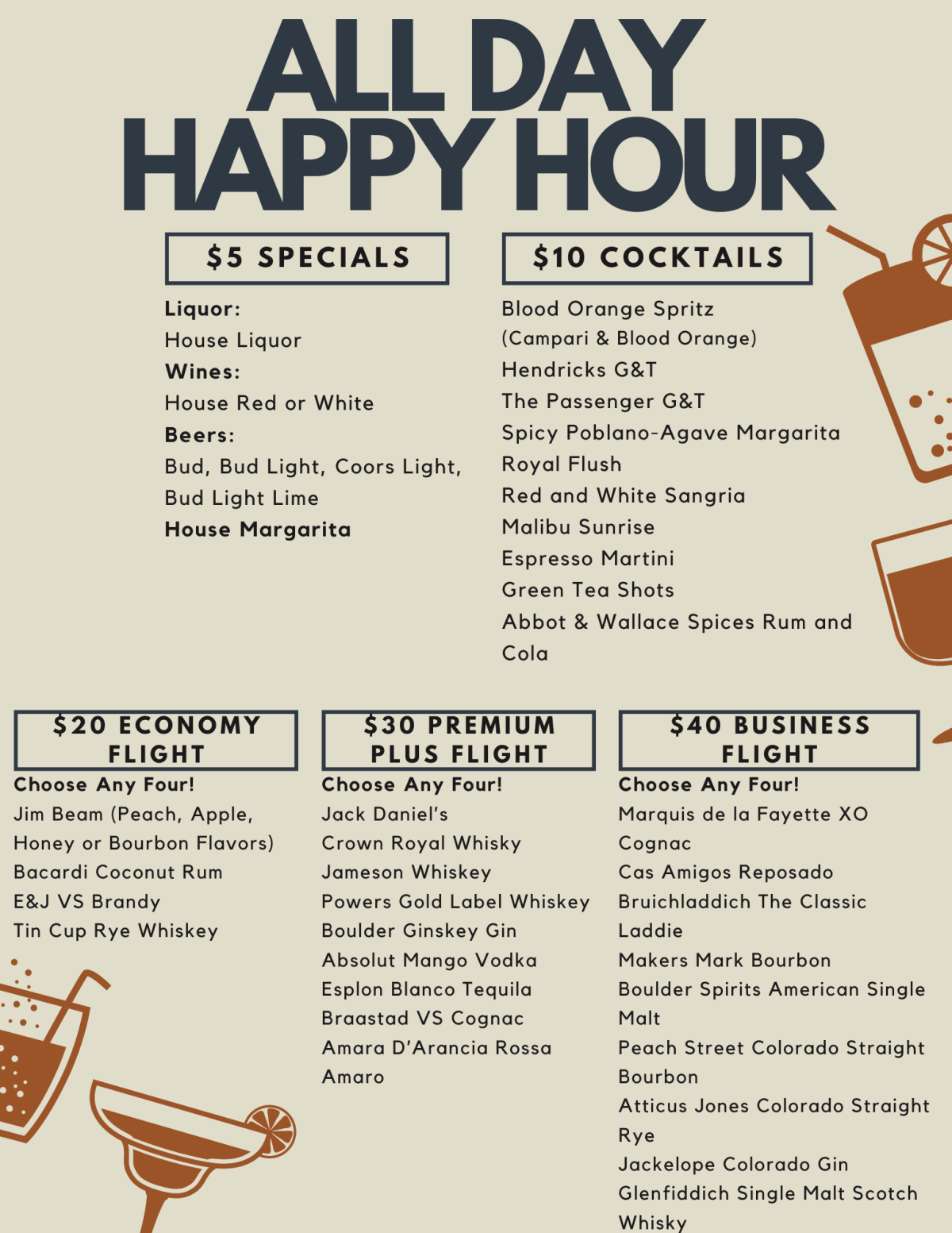 All Day Happy Hour The Passenger