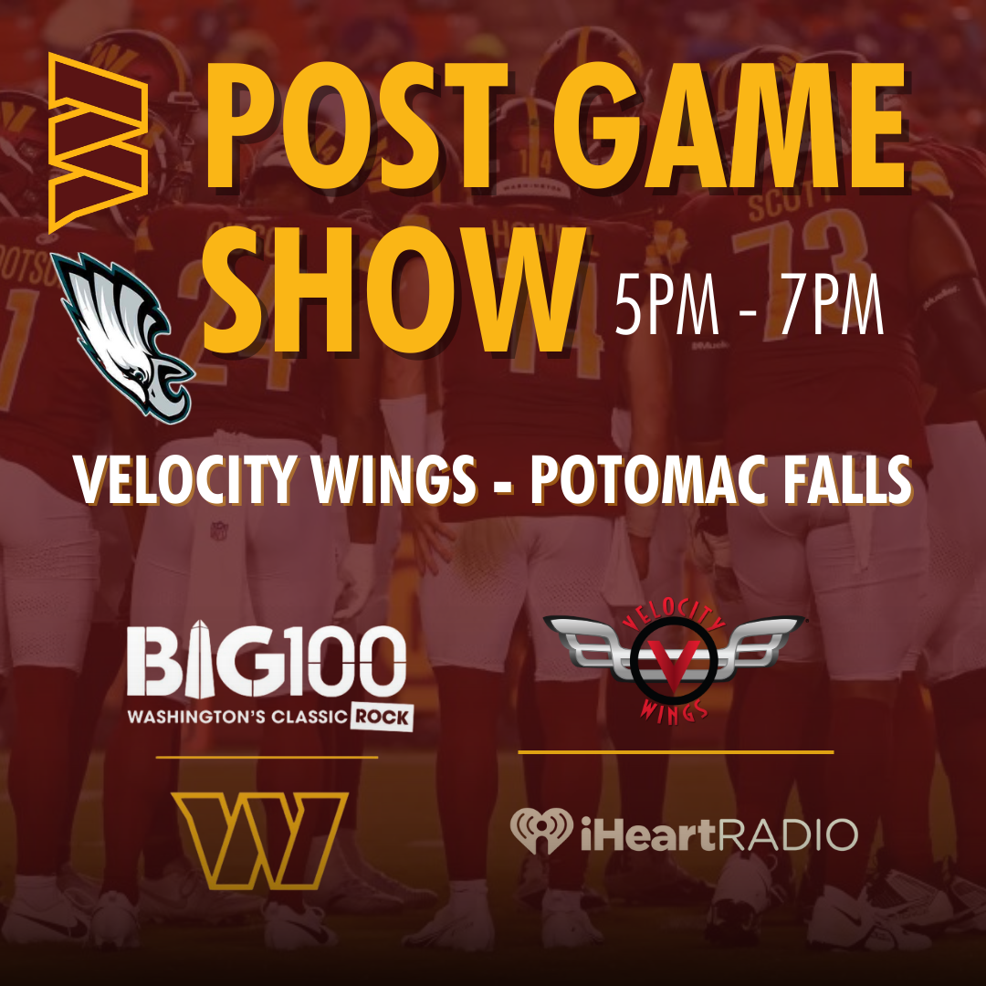 COMMANDERS Halftime and Post-Game Show with BIG 100 and iHeartRadio!