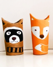 Daytime Crafts with Kids: Cardboard Tube Woodland Animals | Madison, WI