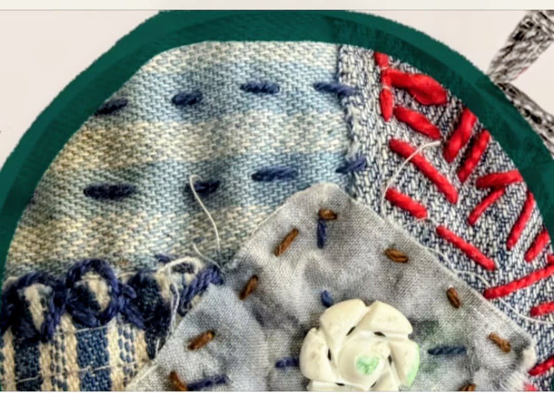 Hand Stitch and Sew a Sashiko BORO Bag in 4 Weeks! | McKinney, TX
