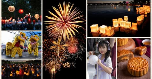 Lanterns and decorations at Nanaimo’s Mid-Autumn Festival.