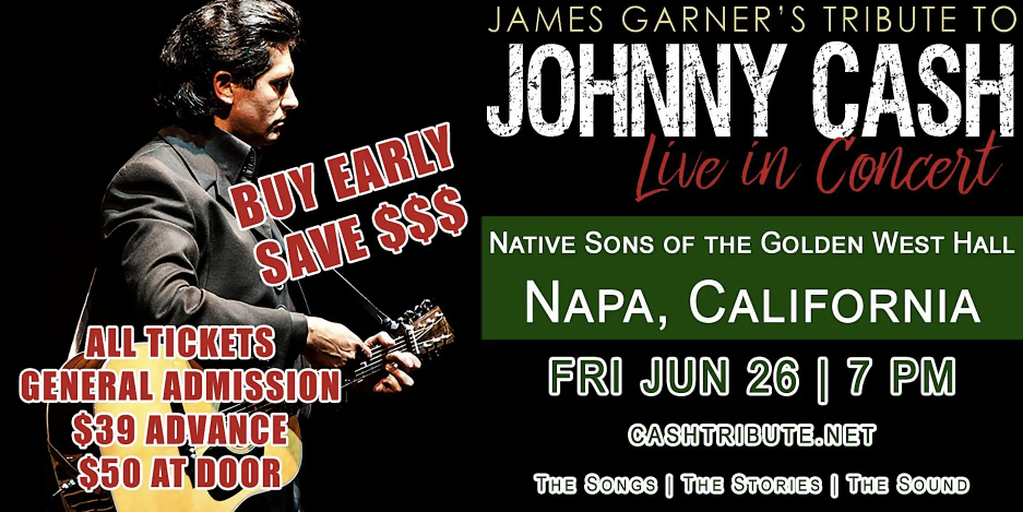 ミュージック Johnny's Festival James Garner's Tribute to Johnny Cash at Native Sons Hall | Napa, CA