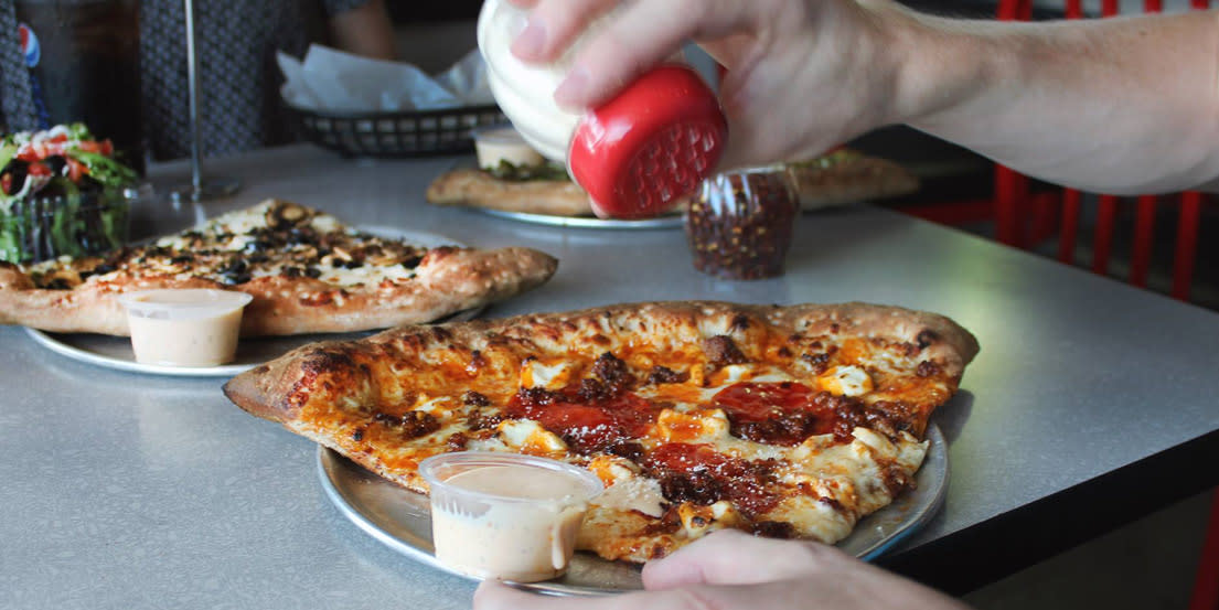 Lighthouse pizza shop
