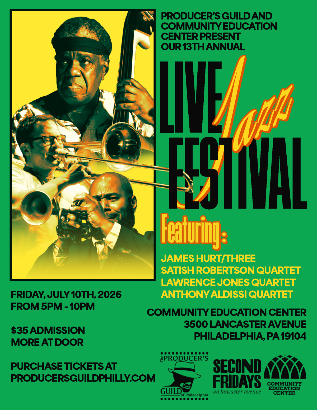 13th Annual Live Jazz Festival | Pennsylvania