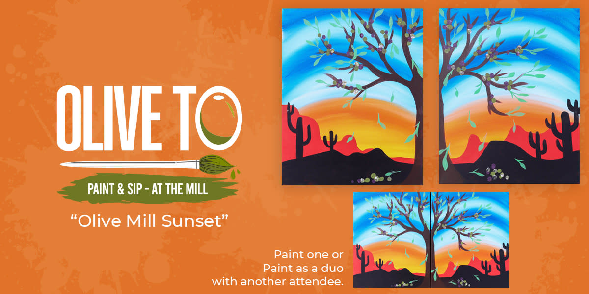 Paint & Sip: Olive Mill Sunset - Queen Creek AZ, 85142