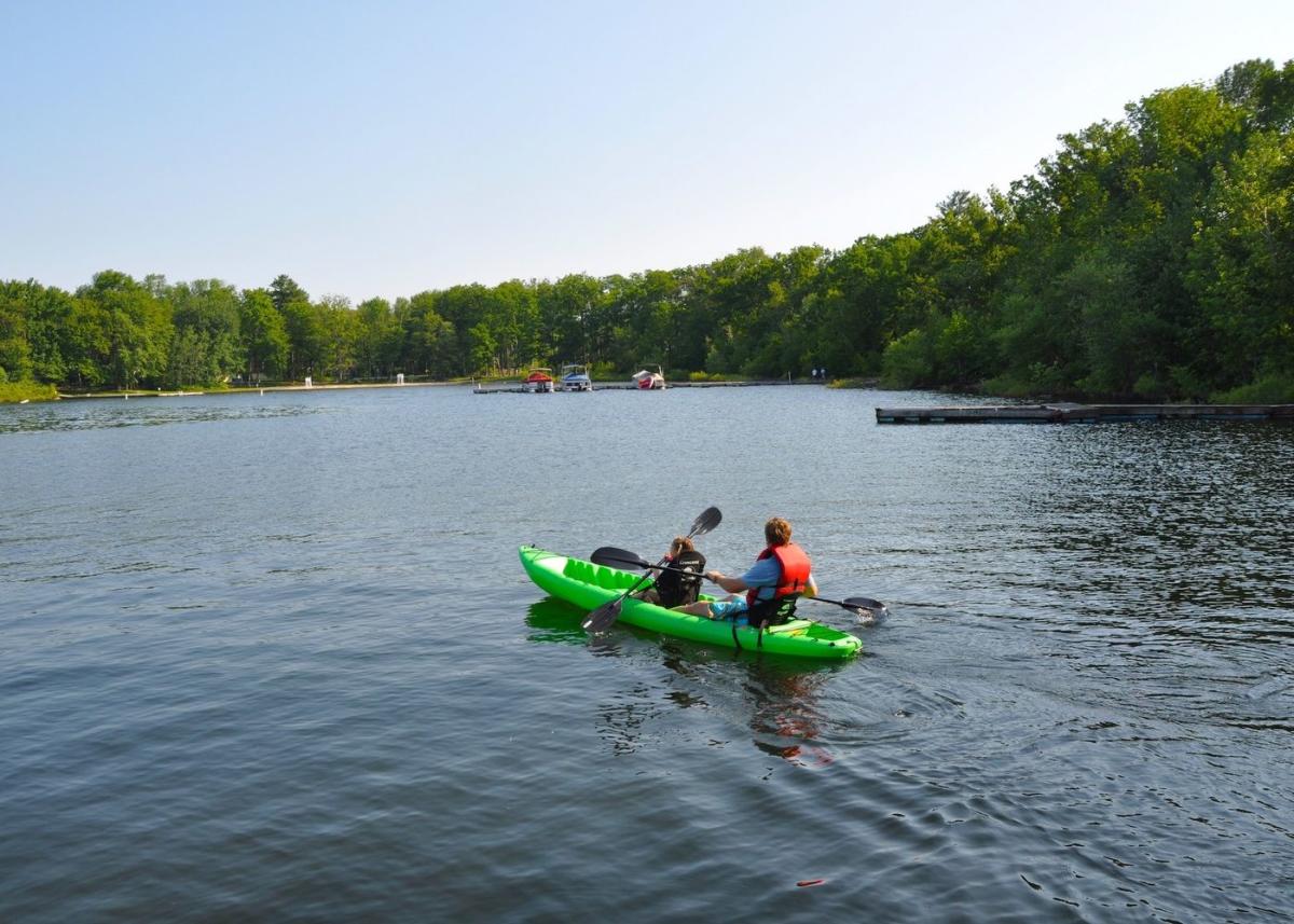 Kayaking on Lake Wallenpaupack