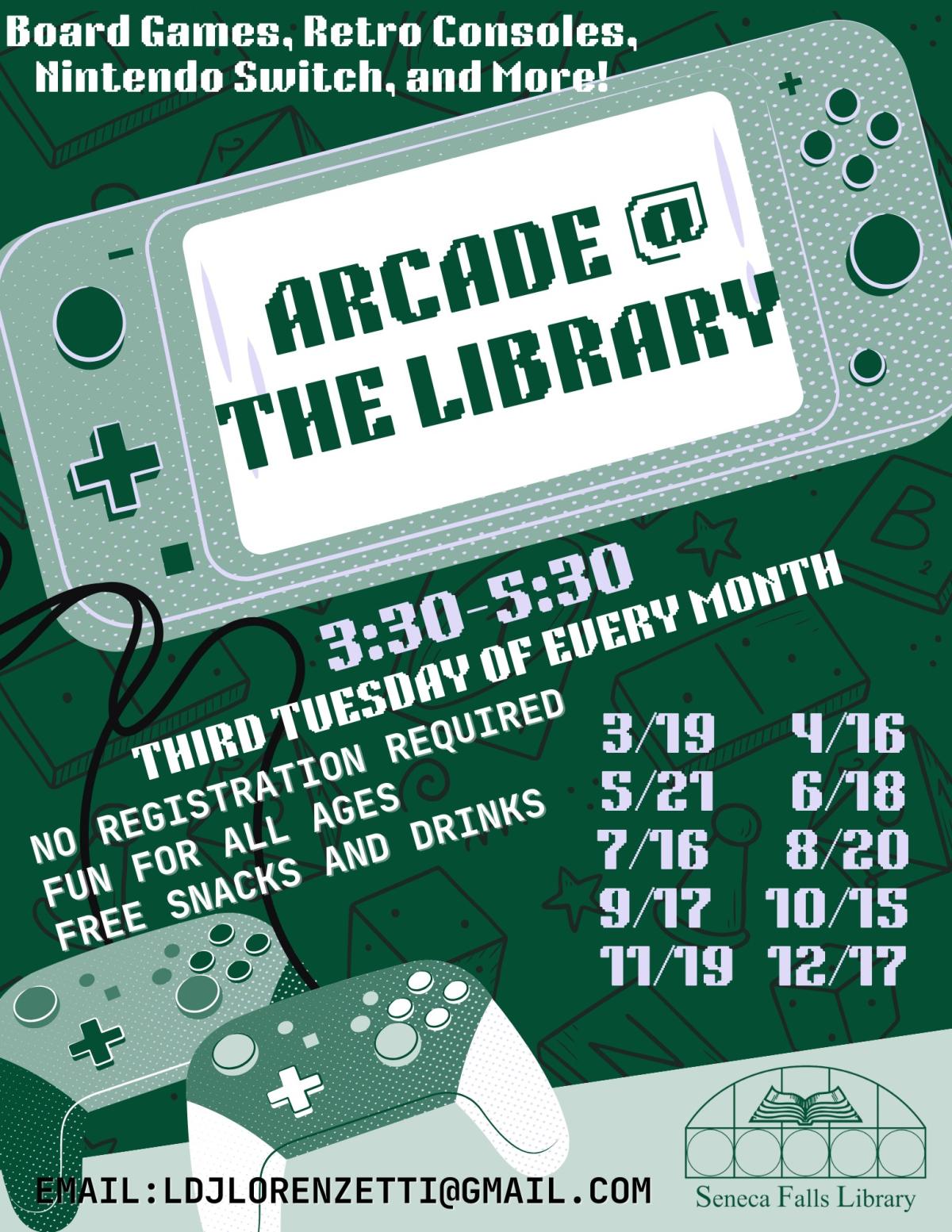 Arcade at the Library Seneca Falls, NY