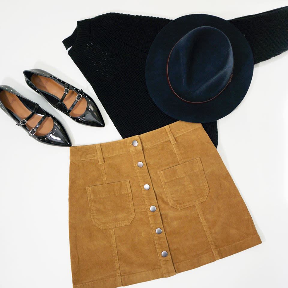 Corduroy skirt sale nordstrom rack