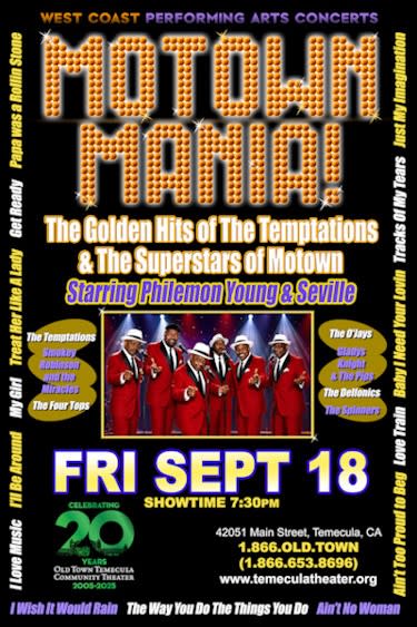 MOTOWN MANIA! THE GOLDEN HITS OF THE TEMPTATIONS & THE SUPERSTARS