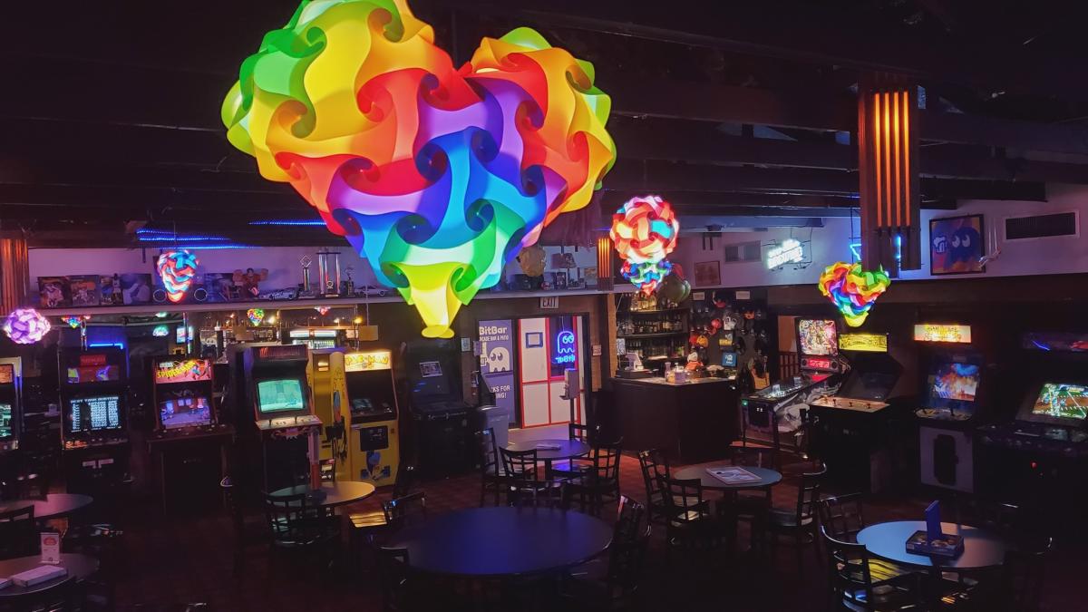 BitBar Temple retro arcade bar with classic video games