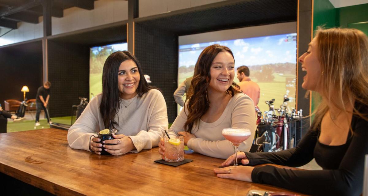 The Villa Golf Lounge golf simulators downtown Temple TX