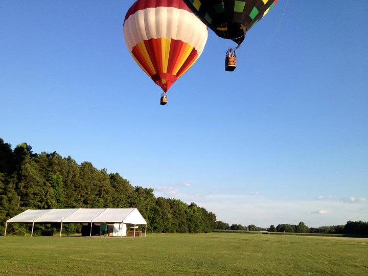Hot air balloon clearance virginia