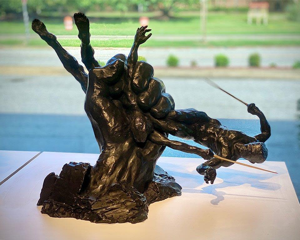 Lv I, Sculpture by Lascaz