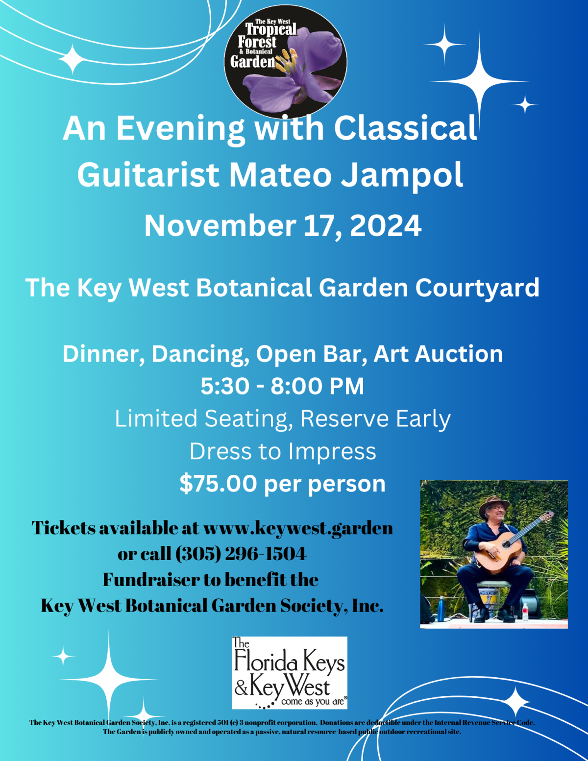 An Evening Concert in the Garden with Mateo Jampol in Key West VISIT