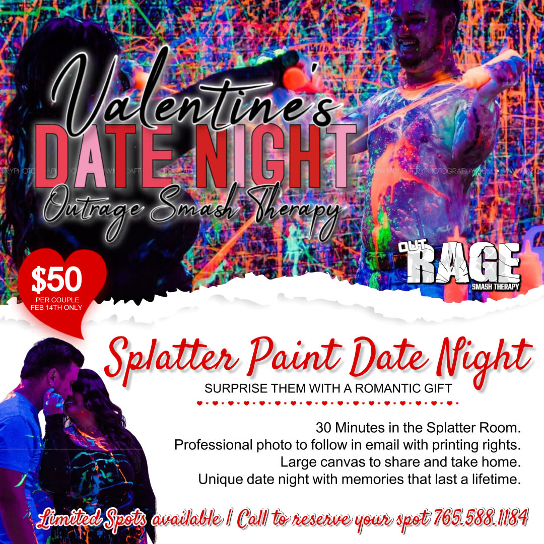 Outrage Smash Therapy Valentine's Date Night