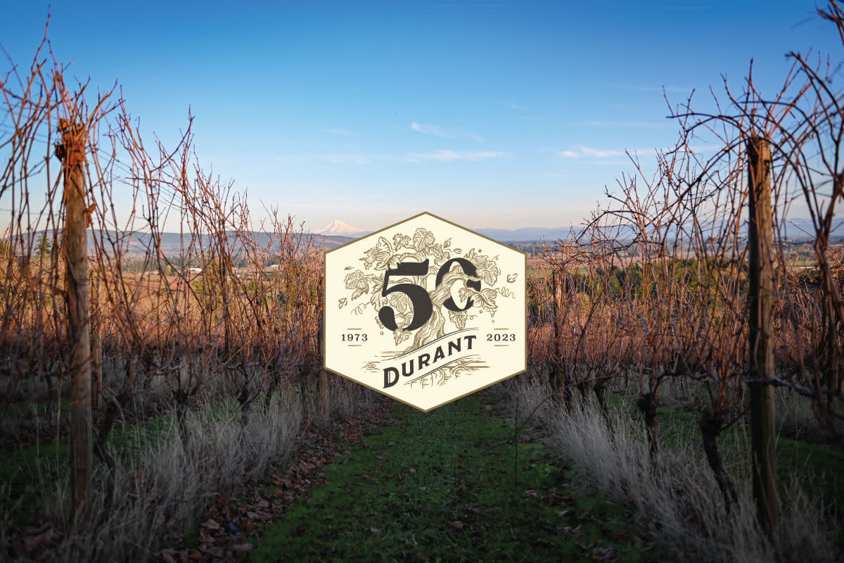 Durant - Products - Durant Vineyards Logo Glass