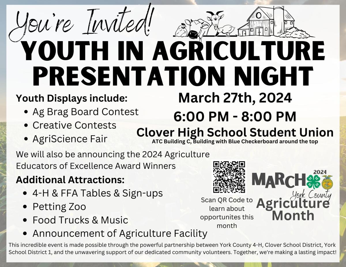 York County Youth In Agriculture Presentation Night