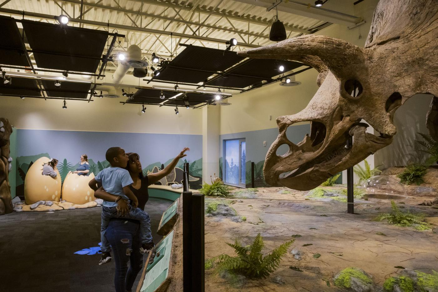 Big John the Triceratops at Glazer Children's Museum
