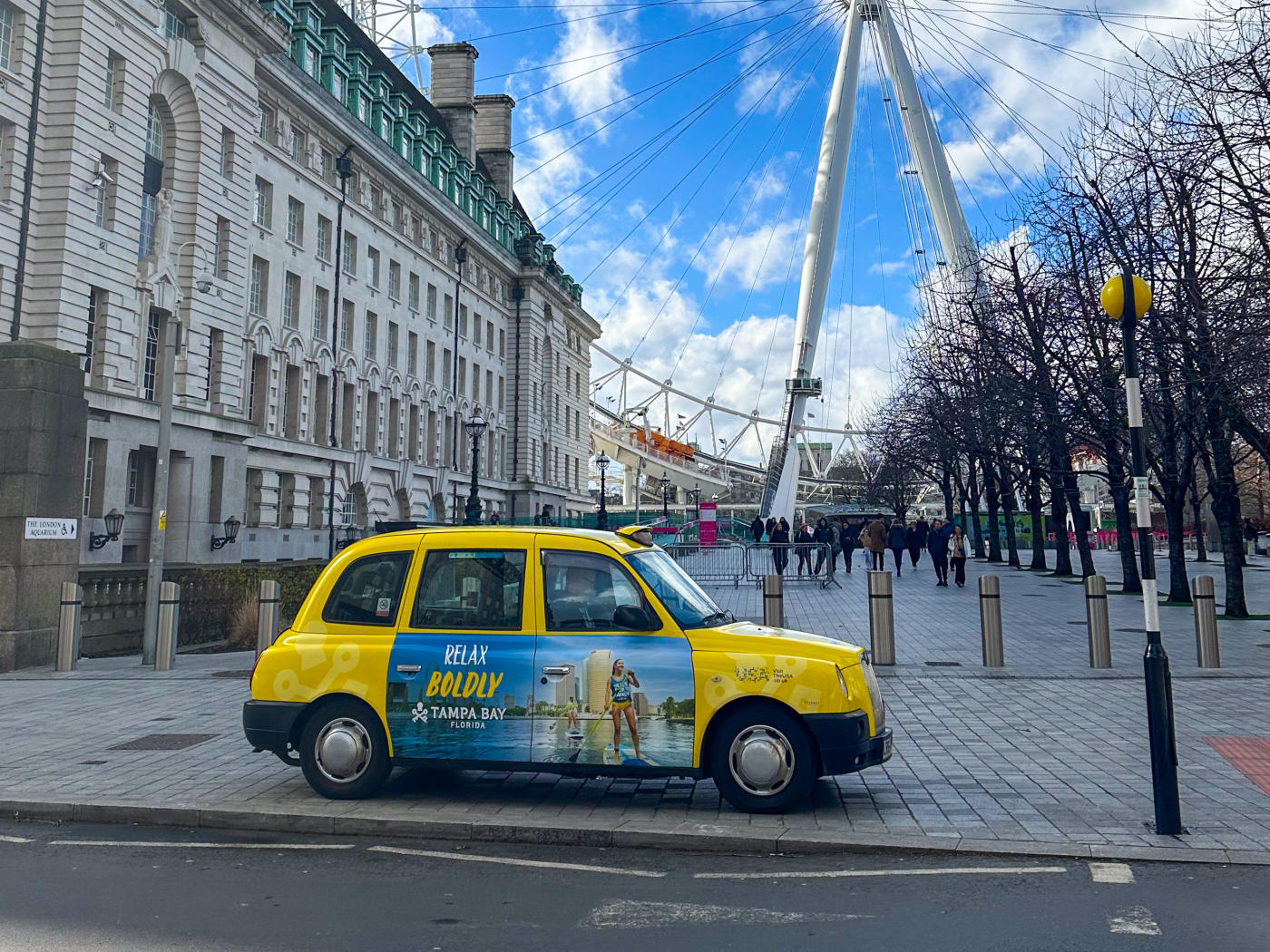 London Eye Visit Tampa Bay Car wrap