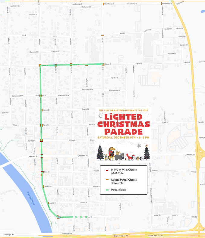 2024 Lost Pines Christmas Lighted Christmas Parade Bastrop, TX 78602