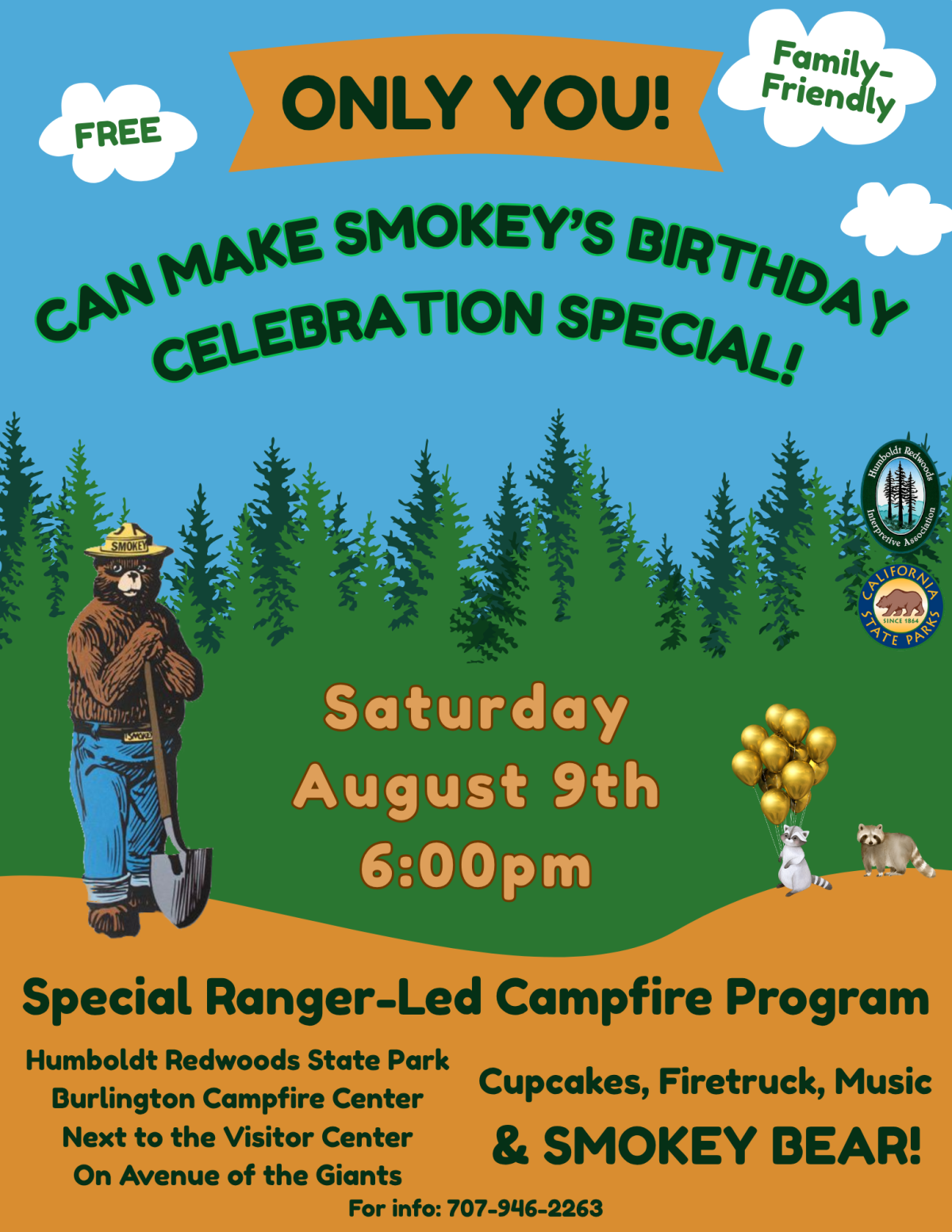 Smokey the Bear Birthday Party - SMOKEY BIRTHDAY FLYER 8.9.25 71B8B5B4 E682 CB4B 7AF5909E95DE4355 72227f0b Db13 6187 519795779b79c698