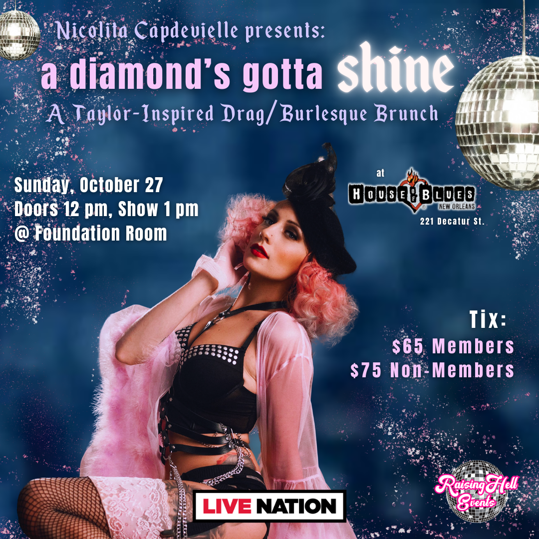 A DIAMOND’S GOTTA SHINE A TaylorInspired Drag Burlesque Brunch