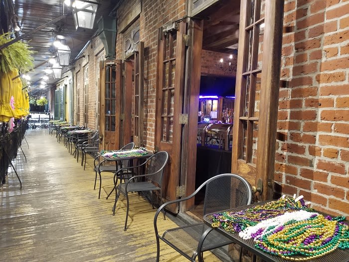 mardi gras balcony party