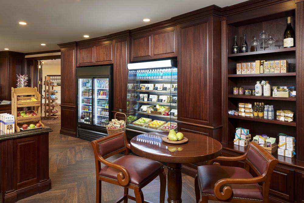 Marketplace Cafe offers a convenient stop to pick up a specialty Lavazza beverage.